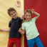 Les enfants au cirque dans la colonie de vacances de Val-en-Pré équitation au Far West